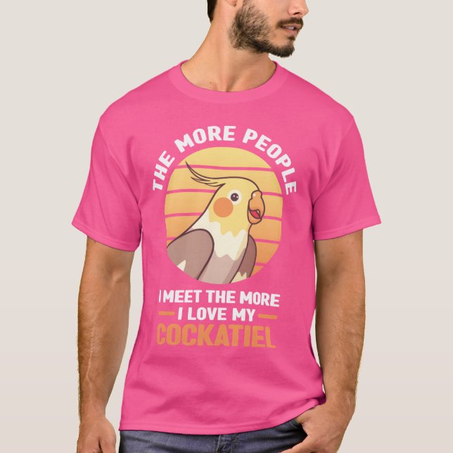 Cockatiel-Geschenke Haustiere Vögel Tiere Freunde T-Shirt (Vorderseite)