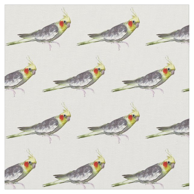 Cockatiel-Gewebe (wählen Sie Ihre Farbe) Stoff (Nahaufnahme)
