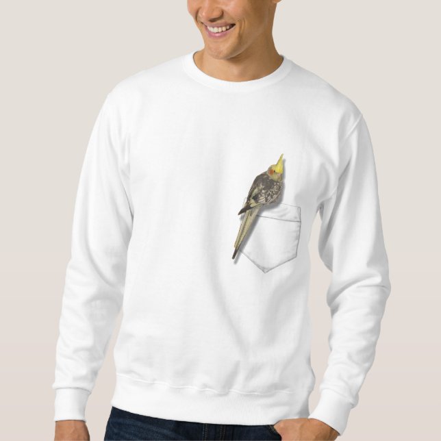 Cockatiel in Ihrer Tasche Sweatshirt (Vorderseite)