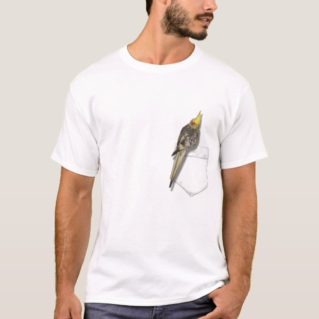 Cockatiel in Ihrer Tasche T-Shirt (Vorderseite)