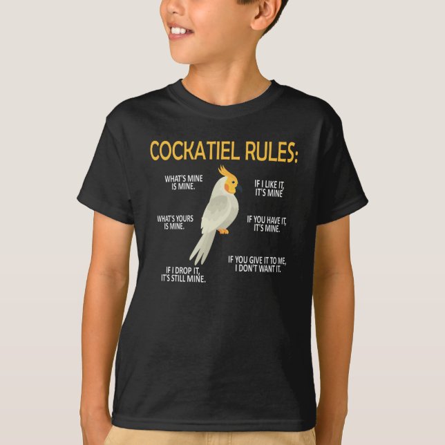 Cockatiel Owner Geschenke Bird Cockatiel Parrot Lo T-Shirt (Vorderseite)
