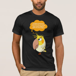 Cockatiel Papagei Pass auf deine Finger auf! T-Shirt
