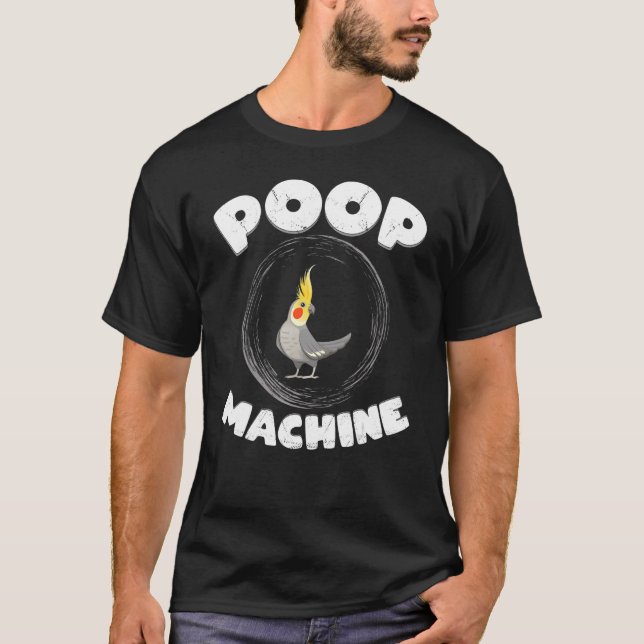 Cockatiel Parrot Bird Gekackt Lifestyle T-Shirt (Vorderseite)