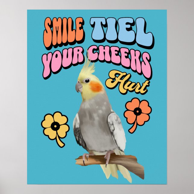Cockatiel Parrot Poster (Vorne)