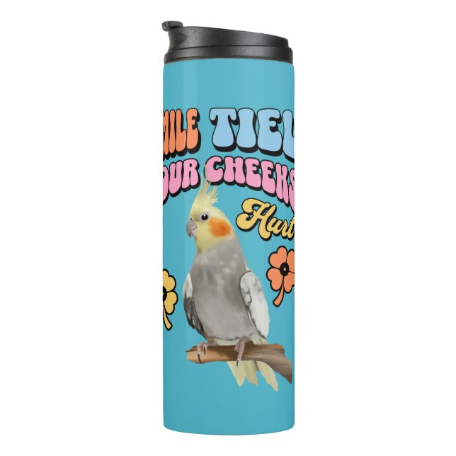 Cockatiel Parrot Thermosbecher (Nach rechts gedreht)