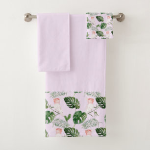 Cockatiel rose Vert Palm Feuilles