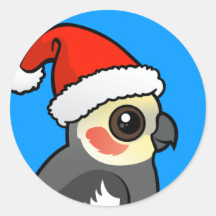Cockatiel Sankt Runder Aufkleber