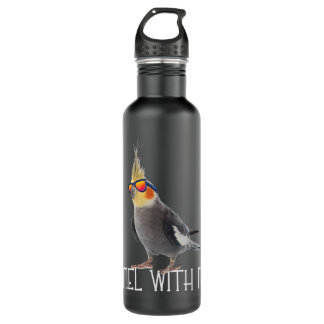 Cockatiel Teil mit It Grey Bird Eigentümer - Tiel  Edelstahlflasche