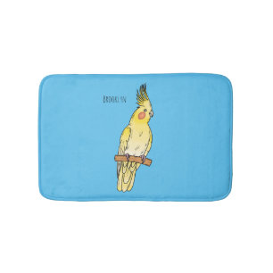 Cockatiel-Vogel-Cartoon Badematte