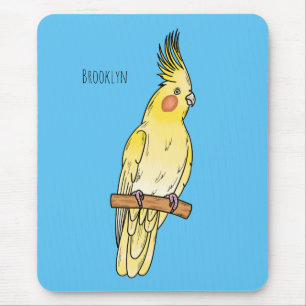 Cockatiel-Vogel-Cartoon Mousepad