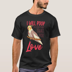 Cockatiel Vogelbeobachtung Vogelbeobachtung Bird K T-Shirt