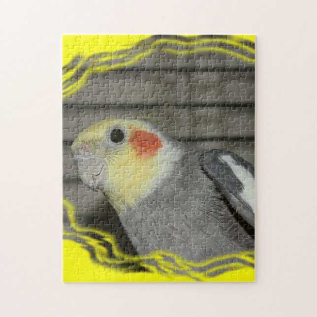 Cockatielnahaufnahme PUZZLESPIEL (Vertikal)