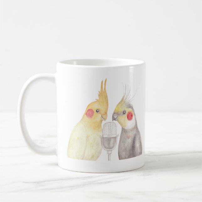 Cockatiels-Tasse lustiges Cockatiel-Geschenk für Kaffeetasse (Links)