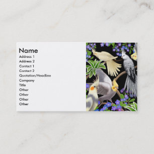 Cockatiels-Visitenkarte Visitenkarte