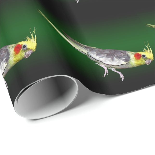 Cockatil Wrapping Paper Geschenkpapier (Rolleneckpunkt)