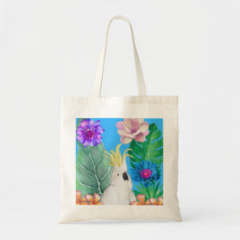 Cockatobird Blume Australien Blue Tragetasche