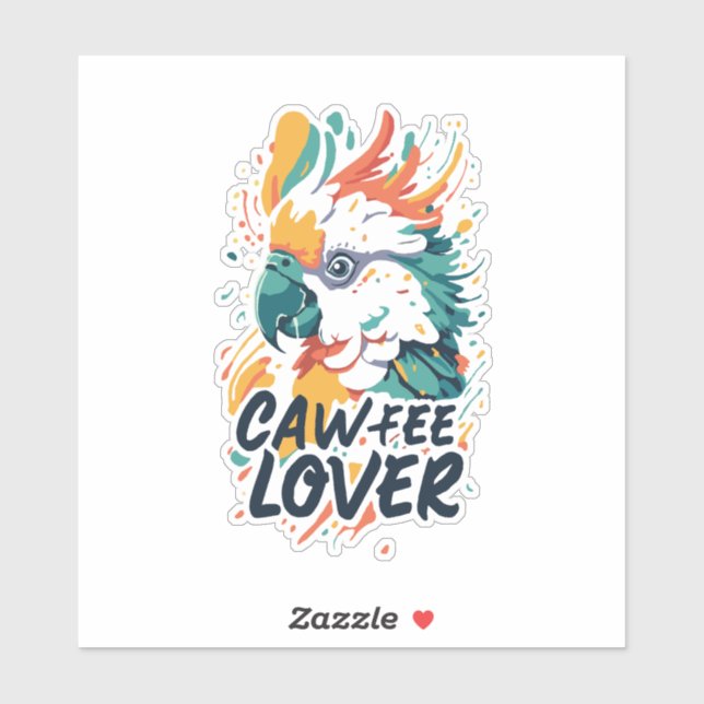 Cockatoffee Lover Aufkleber (Blatt)