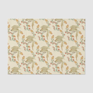 Cockatoo and Pomegranate Pattern Seidenpapier