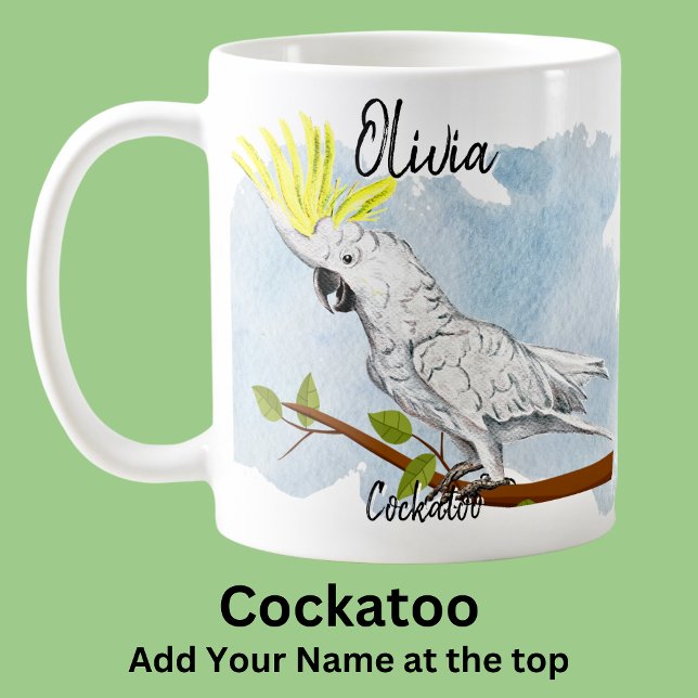 Cockatoo Australian Native Bird Animal hinzufügen Kaffeetasse (Von Creator hochgeladen)