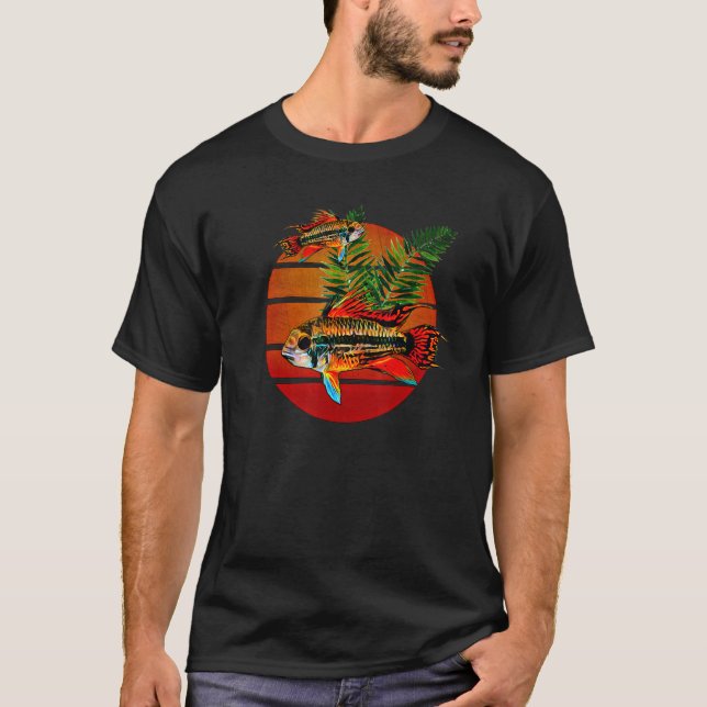 Cockatoo Dwarf Cichlids Apistogramma Aquarium Cich T-Shirt (Vorderseite)