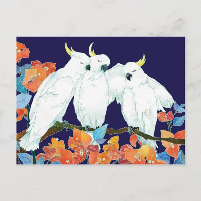 Cockatoo Friends Postkarte (Vorderseite)
