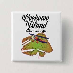 Cockatoo-Insel Sydney Australien Button