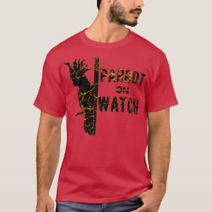 Cockatoo Parrot auf Uhr 1 T-Shirt