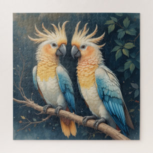 Cockatoo Parrot Couple