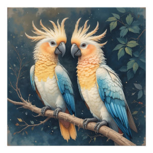Cockatoo Parrot Couple Fotodruck
