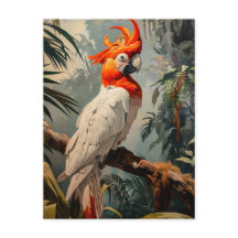 Cockatoo Portrait Vintag