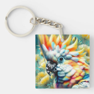 Cockatoo Whimsal Oiseau Pépites jaunes Floral