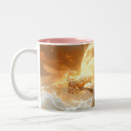 Cockatop Parrot Fantasy Dreamscape Zweifarbige Tasse