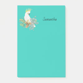 Cockatop Parrot Personalisiert Post-it Klebezettel