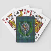 Cockburn schottischer Clan-Tartan und -Wappen