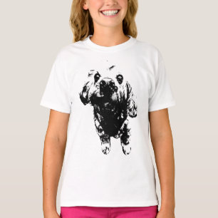 Cocker Attitude – Tintenskizze für Hundeliebhaber T-Shirt