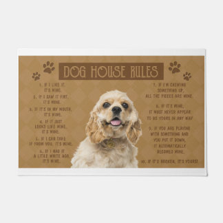 Cocker Dog House regiert, wenn es kaputt ist, dann Fußmatte