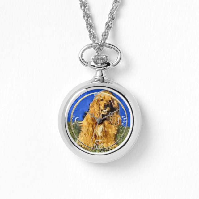 Cocker Spanel Art Gifts Armbanduhr (Vorderseite)
