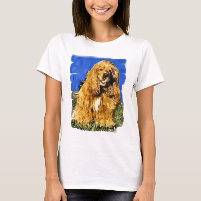 Cocker Spanel Art Gifts T-Shirt (Vorderseite)