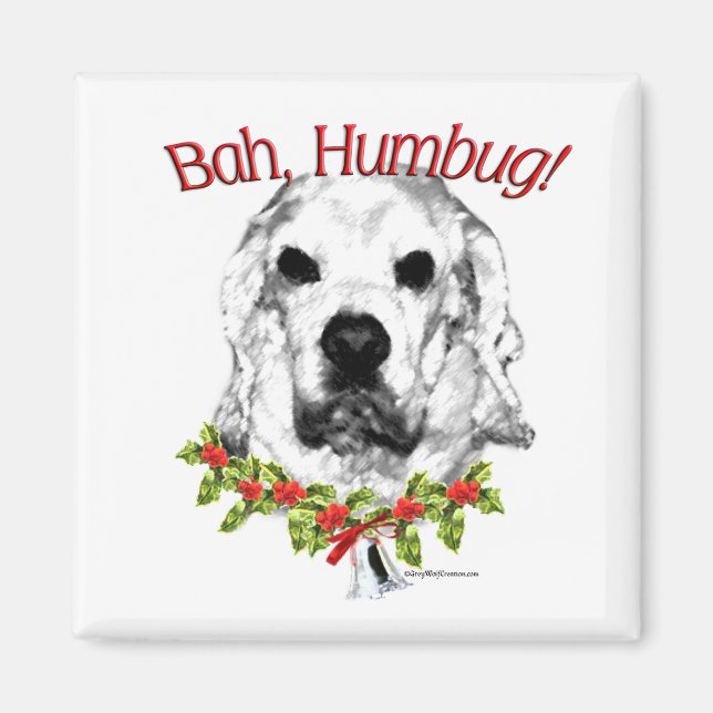 Cocker Spanel Bah Humbug Magnet (Vorne)