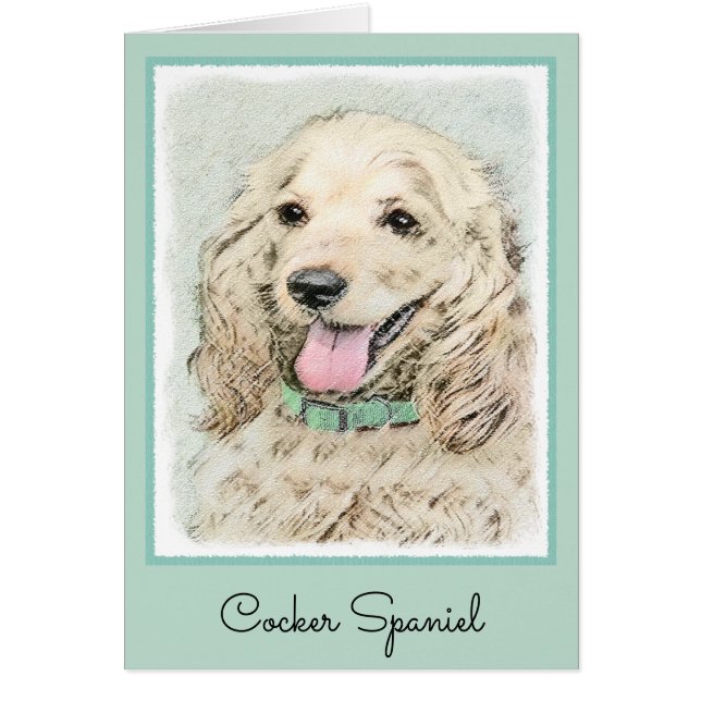 Cocker Spanel Buff Painting - Original Dog Art (Vorne)