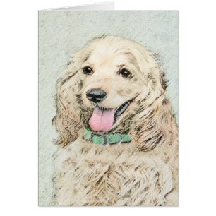 Cocker Spanel Buff Painting - Original Dog Art