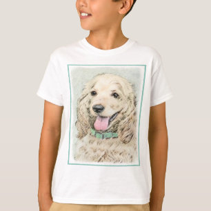 Cocker Spanel Buff Painting - Original Dog Art T-Shirt