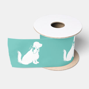 Cocker Spanel Dog Puppy Satinband