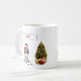 Cocker Spanel Funny Christmas Dog mit Baum Kaffeetasse