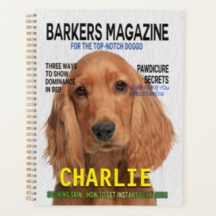 Cocker Spanel Parody Magazine Cover Planer