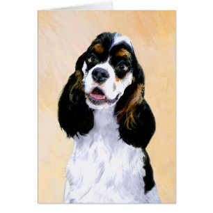 Cocker Spanel (Parti) Malerei - Original Dog Art