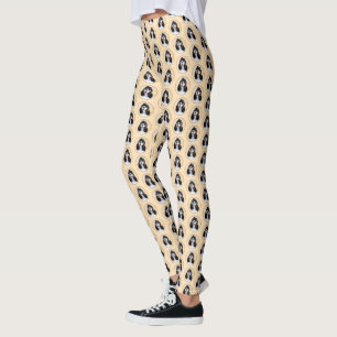 Cocker Spanel (Parti) Malerei - Original Dog Art Leggings