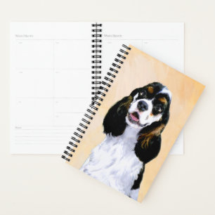 Cocker Spanel (Parti) Malerei - Original Dog Art Planer
