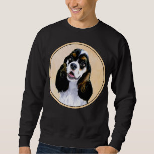 Cocker Spanel (Parti) Malerei - Original Dog Art Sweatshirt