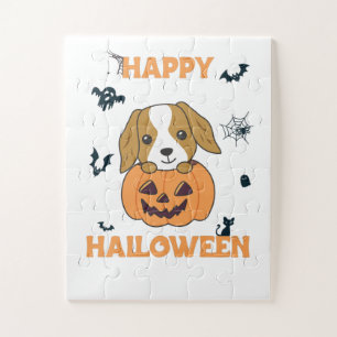 Cocker Spanel Pumpkin Niedlich Hunde Happy Hallowe